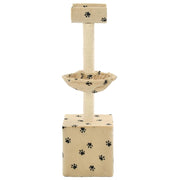 VIDAXL -Katzenkratzerpost mit Sisal -Kratzer -Posts 105 cm Pootprints Beige - afbeelding 3