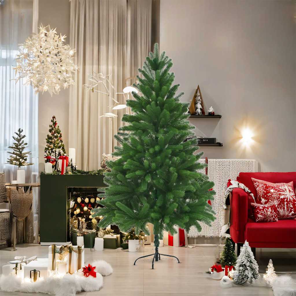 Vidaxl Kunstkerstboom mit lebensechten Nadeln 180 cm Grün