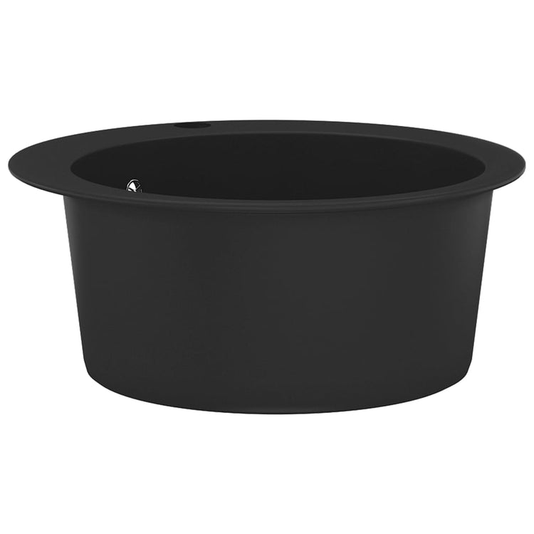 Vidaxl sinkt um ein paar Schalen Granitschwarz