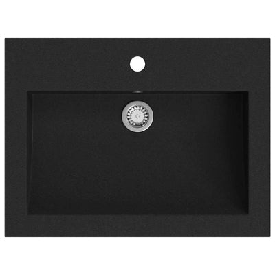 Vidaxl Washbeer 600x450x120 mm Granit schwarz