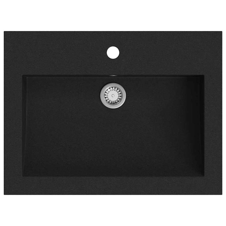Vidaxl Washbeer 600x450x120 mm Granit schwarz