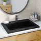 Vidaxl Washbeer 600x450x120 mm Granit schwarz