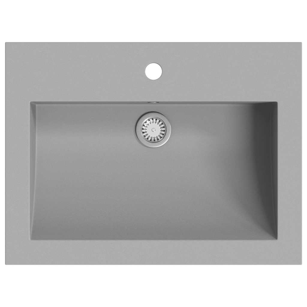 Vidaxl Washbeer 600x450x120 mm Granitgrau