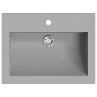 Vidaxl Washbeer 600x450x120 mm Granitgrau