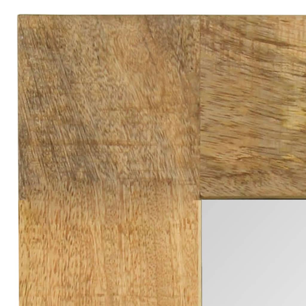 Vidaxl Mirror 50x50 cm Festes Mangoholz