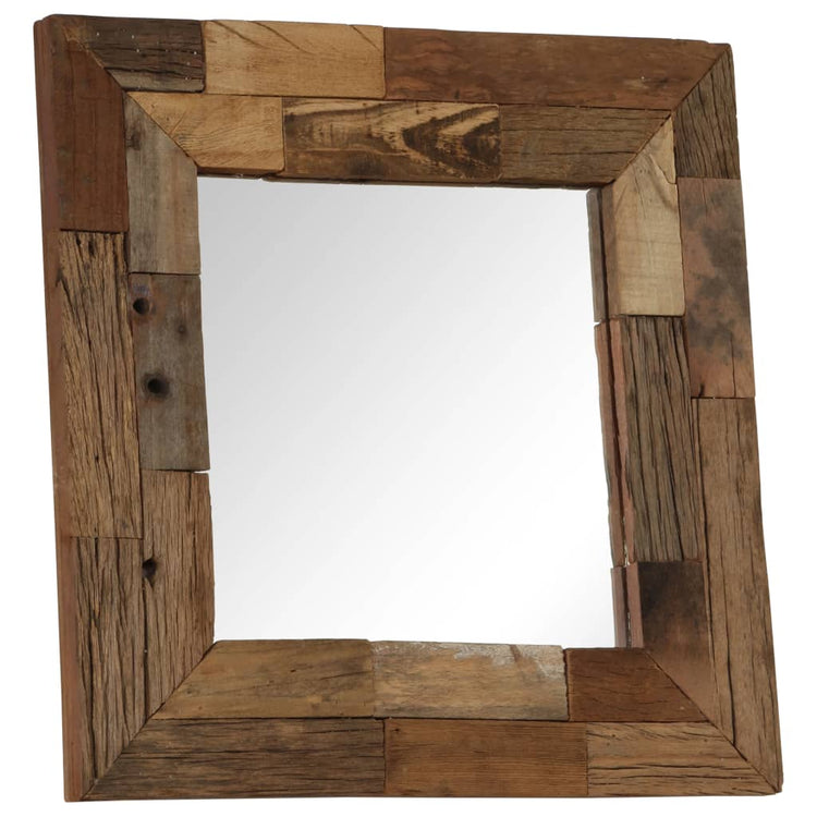 VIDAXL -Spiegel 50x50 cm Festes Recyclingholz