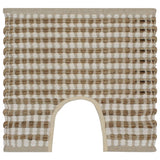 Vidaxl Bademattierungshandhand -Hand -Jute und Staub natürlicher und weiß - afbeelding 3