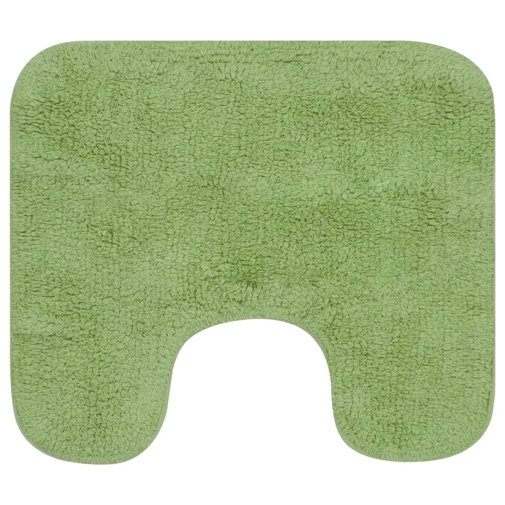 Vidaxl Bademattierungs-Set Fabric Green 3-Stück