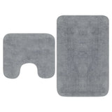 Vidaxl Bademattierungsset Stoffgrau 2-Teile - afbeelding 1