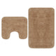Vidaxl Bademattierungsset von Stoff Beige 2-Parts