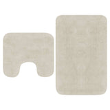 Vidaxl Bademattierungs-Set Fabric Weiß 2-Teile - afbeelding 1