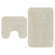 Vidaxl Bademattierungs-Set Fabric Weiß 2-Teile