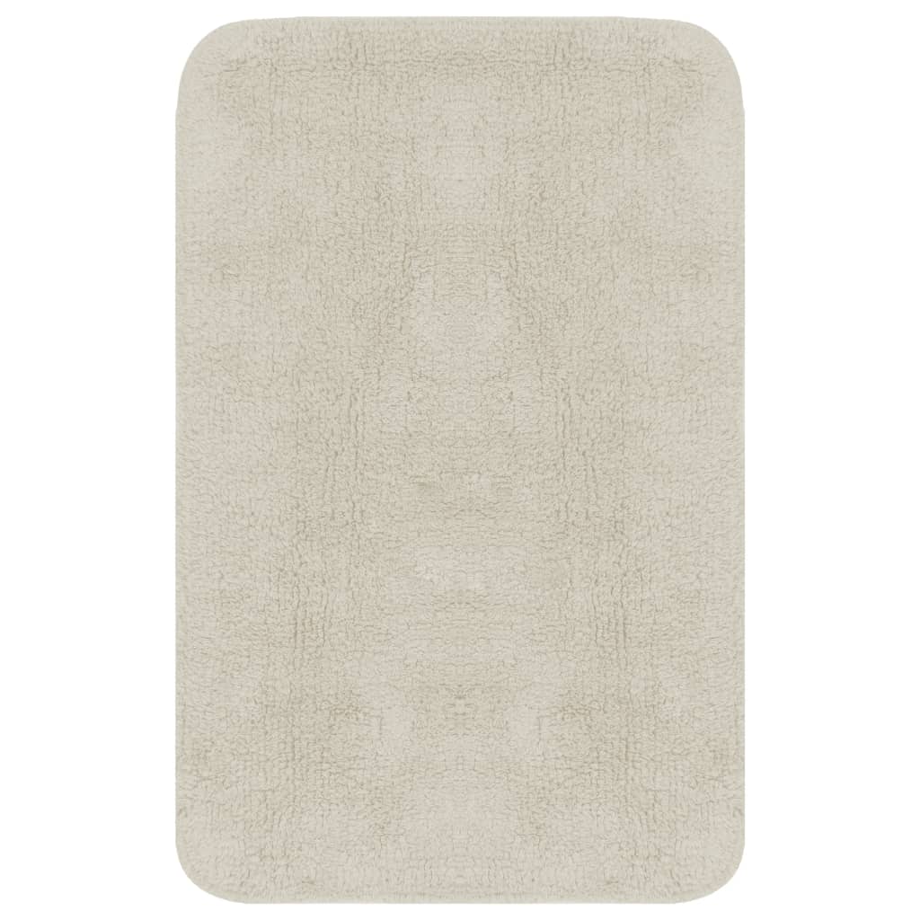 Vidaxl Bademattierungs-Set Fabric Weiß 2-Teile