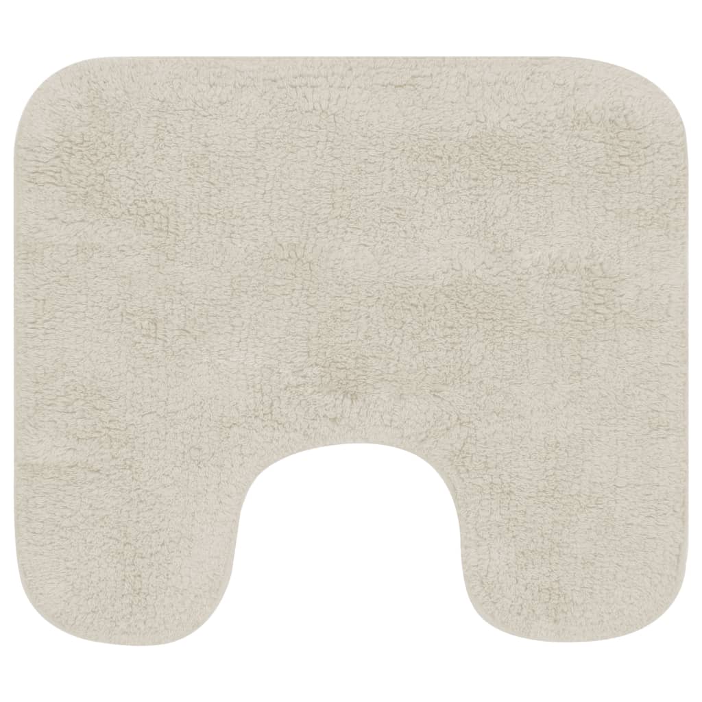 Vidaxl Bademattierungs-Set Fabric Weiß 2-Teile
