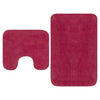 Vidaxl Bademattierung Set Fabric Fuchsia 2-Stück