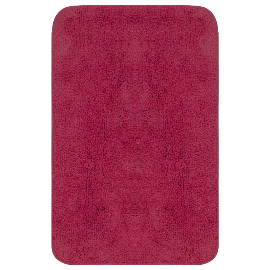 Vidaxl Bademattierung Set Fabric Fuchsia 2-Stück