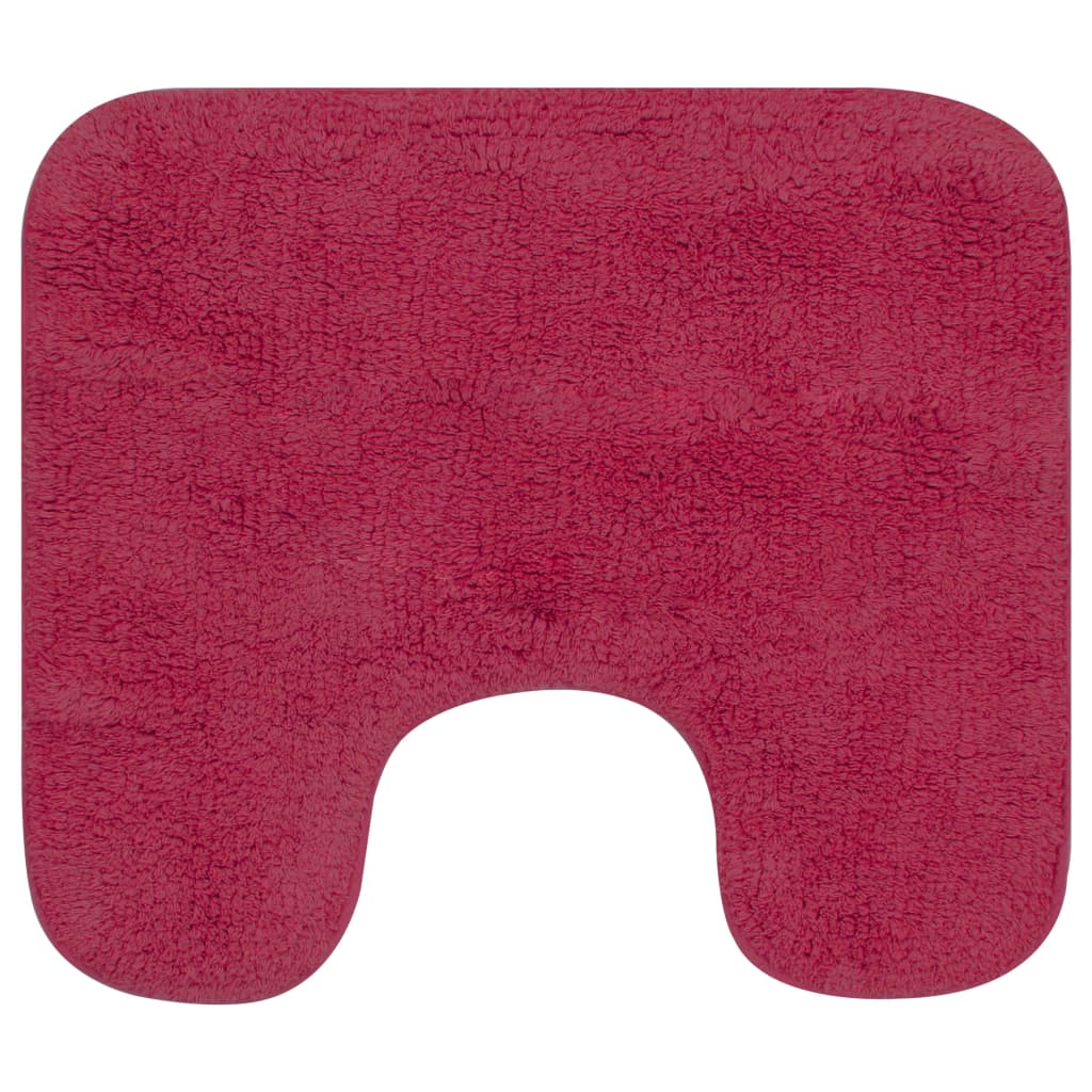 Vidaxl Bademattierung Set Fabric Fuchsia 2-Stück