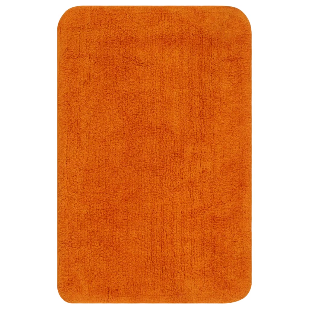 Vidaxl Bademattierungs-Set Fabric Orange 2-Teile
