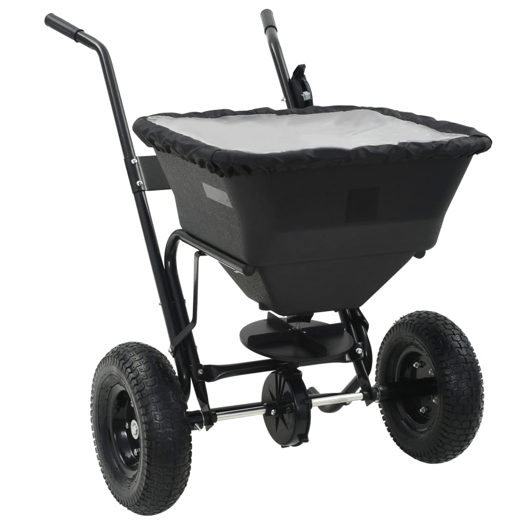 Vidaxx Streuwagen Schiebemodell 45 l 106x73x76 cm PVC und Stahl