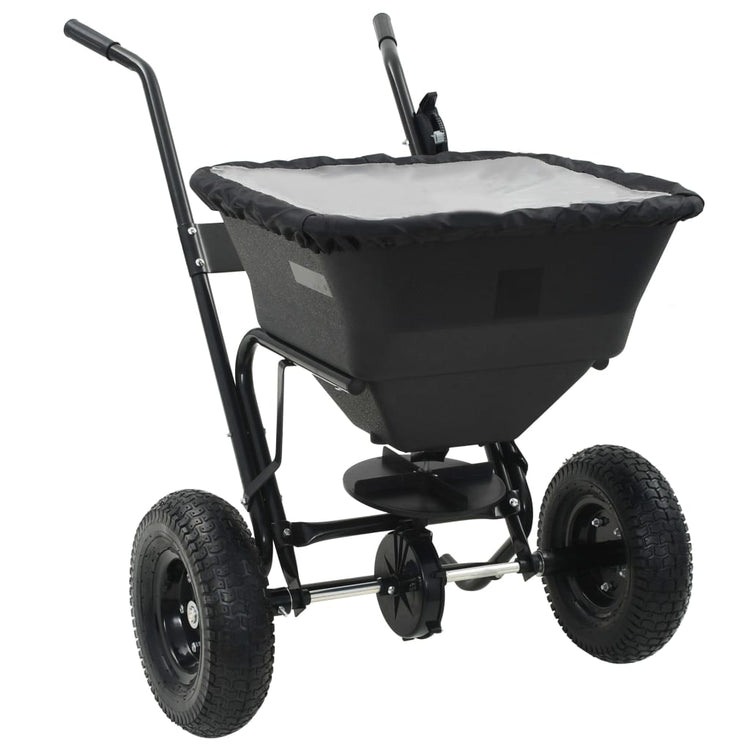 Vidaxx Streuwagen Schiebemodell 45 l 106x73x76 cm PVC und Stahl