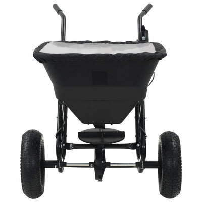 Vidaxx Streuwagen Schiebemodell 45 l 106x73x76 cm PVC und Stahl
