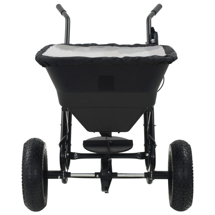 Vidaxx Streuwagen Schiebemodell 45 l 106x73x76 cm PVC und Stahl