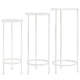 VIDAXL 3-teilig Pflanzenstandset Vintage Style Metal Antique White