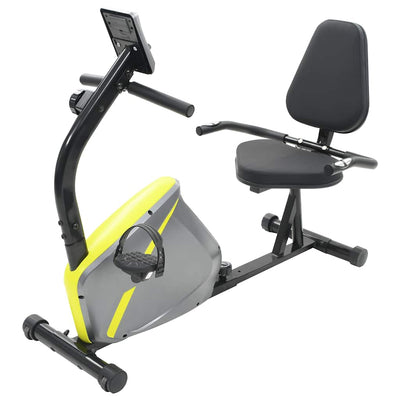 VIDAXL Lügen Fahrrad -Trainingfahrrad Magnetisch mit Herzfrequenzmesser