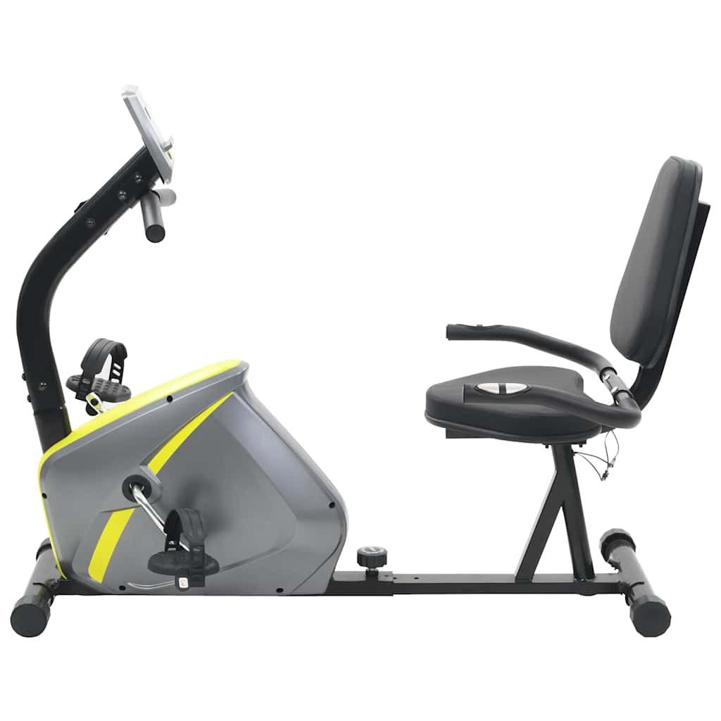 VIDAXL Lügen Fahrrad -Trainingfahrrad Magnetisch mit Herzfrequenzmesser