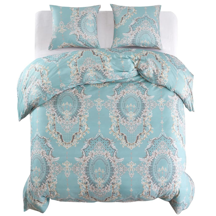 Vidaxl Duvet Crossing Set Classic Design 200x220 60x70 cm Blau