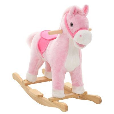 Vidaxl Hobbeldier Pferd 65x32x58 cm Plüsch Pink