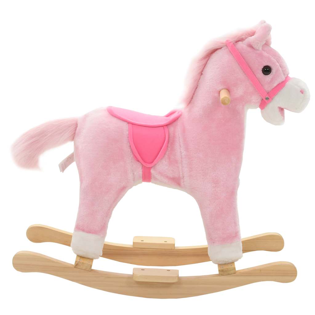 Vidaxl Hobbeldier Pferd 65x32x58 cm Plüsch Pink