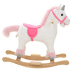 Vidaxl Hobdecker Unicorn 65x32x58 cm Plüsch weiß und rosa
