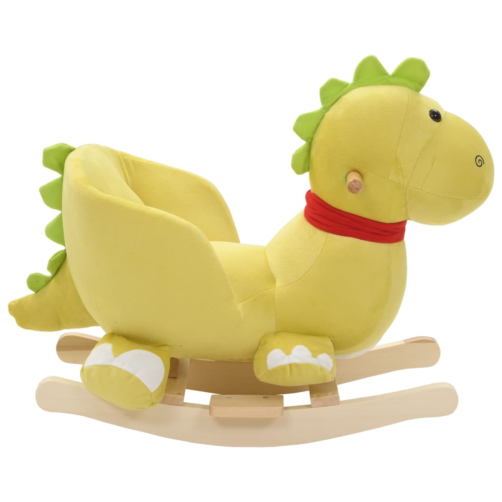 VIDAXL HOBBELIER DRAAK mit Rückenlehne 60x32x53 cm Plüsch Limegroen