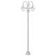 Vidaxl Paal Lighting Garden E27 220 cm Aluminium Weiß 3-Stück