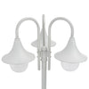 Vidaxl Paal Lighting Garden E27 220 cm Aluminium Weiß 3-Stück
