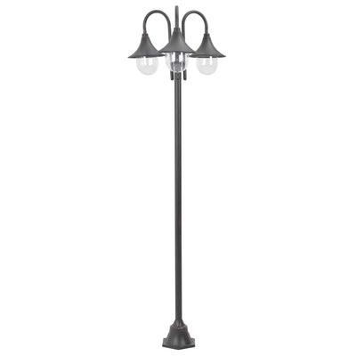 Vidaxl Pale Lighting Garden E27 220 cm Aluminium Bronze 3-Stück