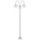 Vidaxl Paal Lighting Garden E27 220 cm Aluminium Weiß 2-Stück