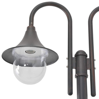 Vidaxl Pale Lighting Garden E27 220 cm Aluminium Bronze 2-Stück