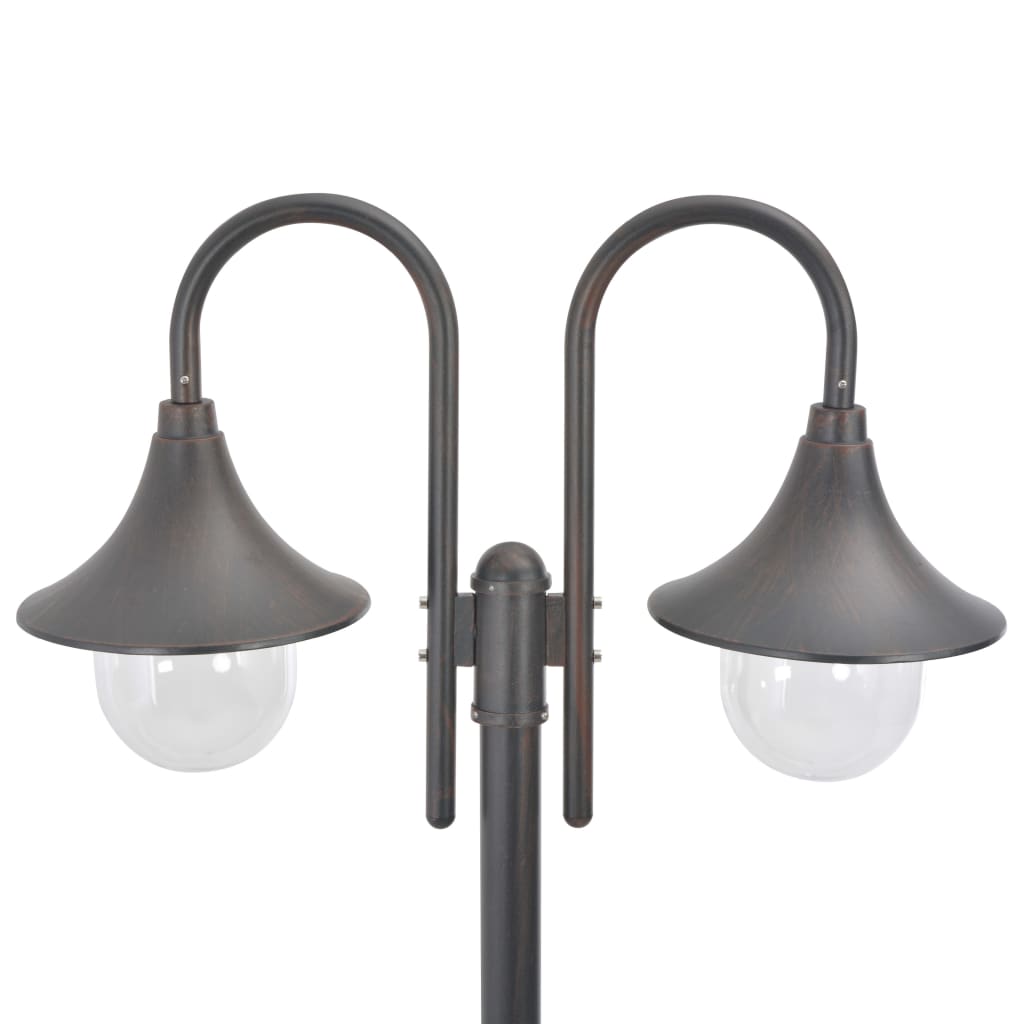 Vidaxl Pale Lighting Garden E27 220 cm Aluminium Bronze 2-Stück