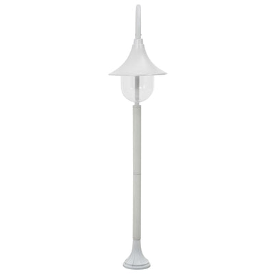 Vidaxl Paal Lighting Garden E27 120 cm Aluminium Weiß