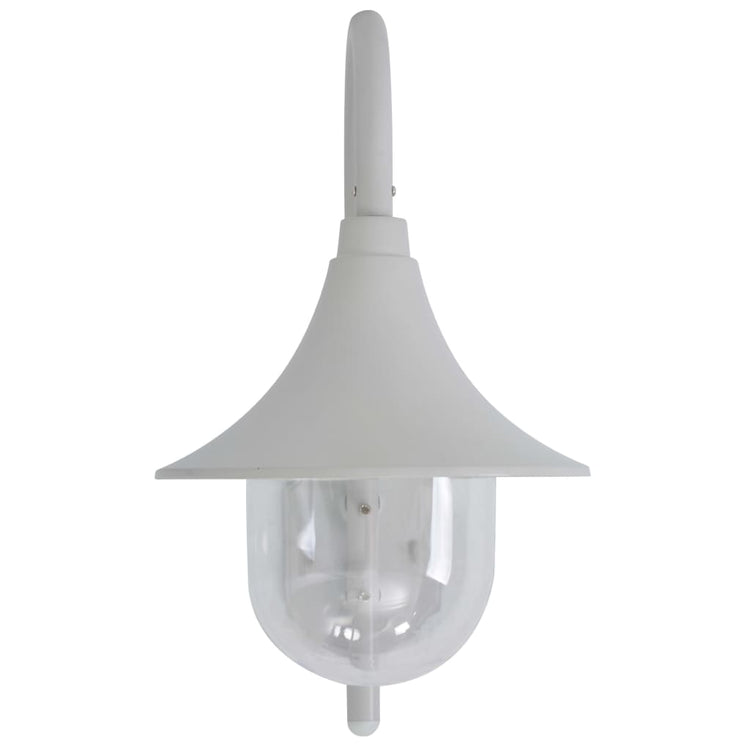 Vidaxl Gartenwandlampe E27 42 cm Aluminium Weiß