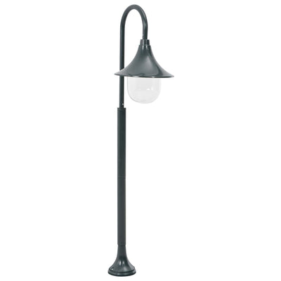 Vidaxl blasse Lichtgarten E27 120 cm Aluminium dunkelgrün