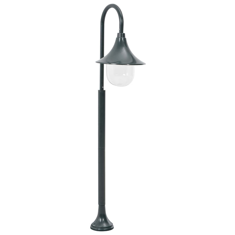 Vidaxl blasse Lichtgarten E27 120 cm Aluminium dunkelgrün