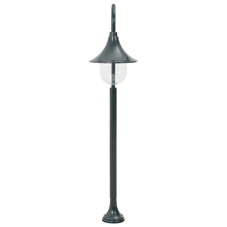 Vidaxl blasse Lichtgarten E27 120 cm Aluminium dunkelgrün