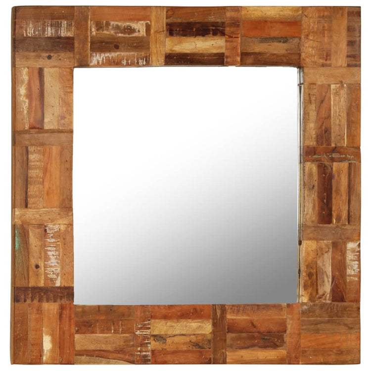 Vidaxl -Wandspiegel 60x60 cm Festes Recyclingholz