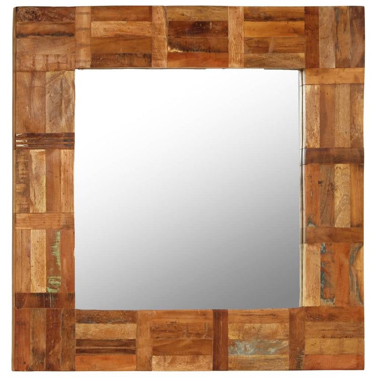 Vidaxl -Wandspiegel 60x60 cm Festes Recyclingholz