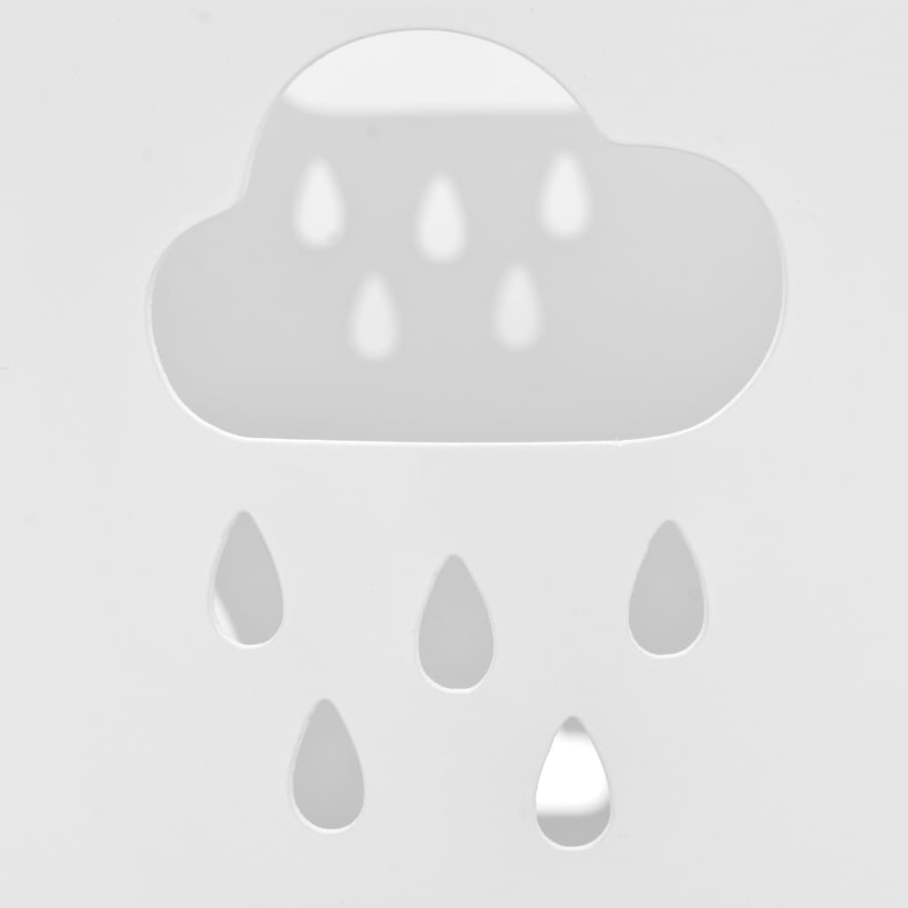 Vidaxl Regenschirmhalter Regenschirmstahl weiß