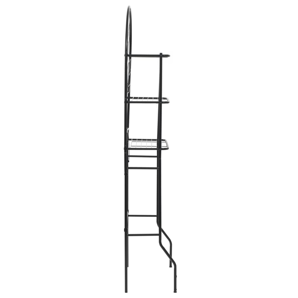 Vidaxl Badezimmer Rack 60x33x174 cm Schwarz