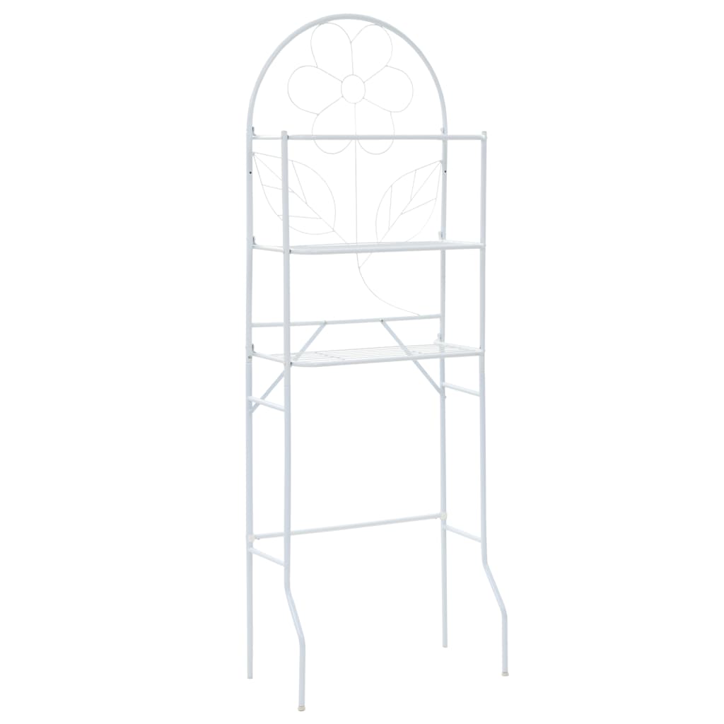 Vidaxl Badezimmer Rack 60x33x174 cm Weiß